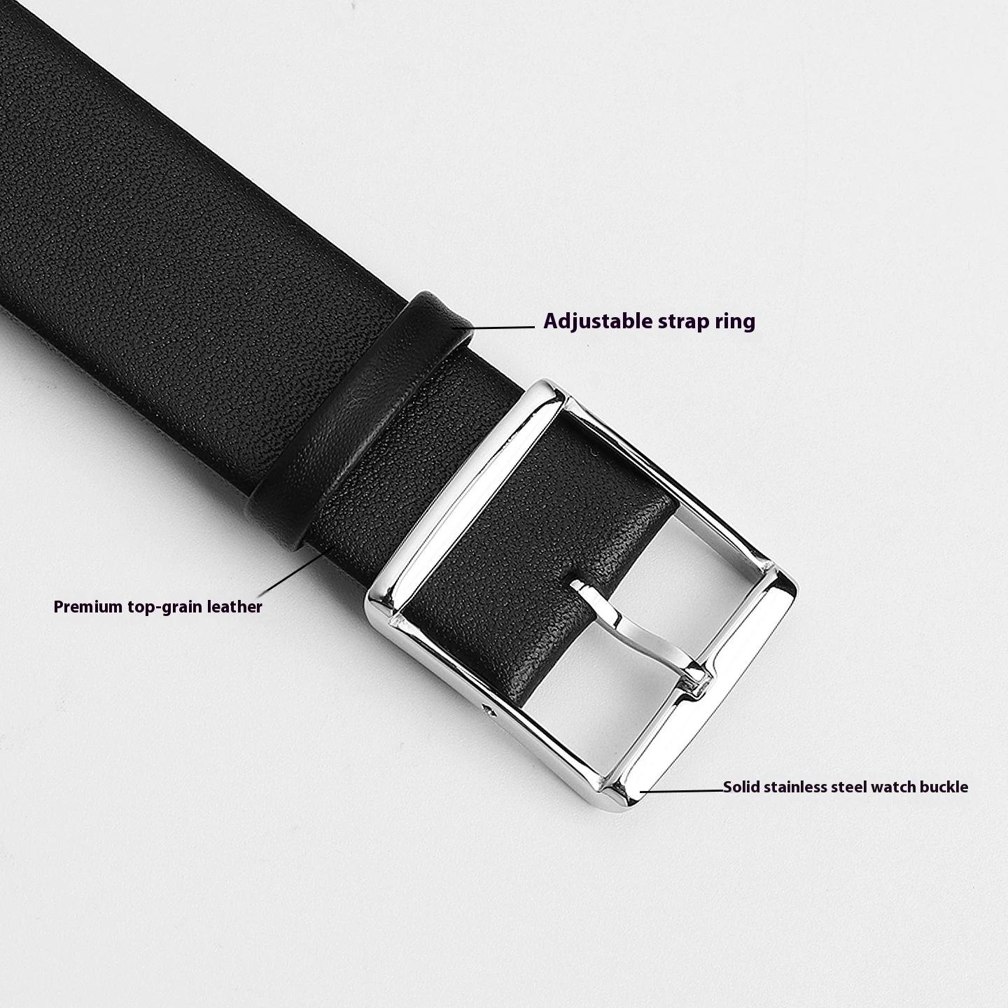 لساعات كالفن كلاين K1S21102/K1C21120 سلسلة ساعات جلدية للرجال والنساء سلسلة ساعات CK جلد البقر حزام ساعة أسود 20 مللي متر