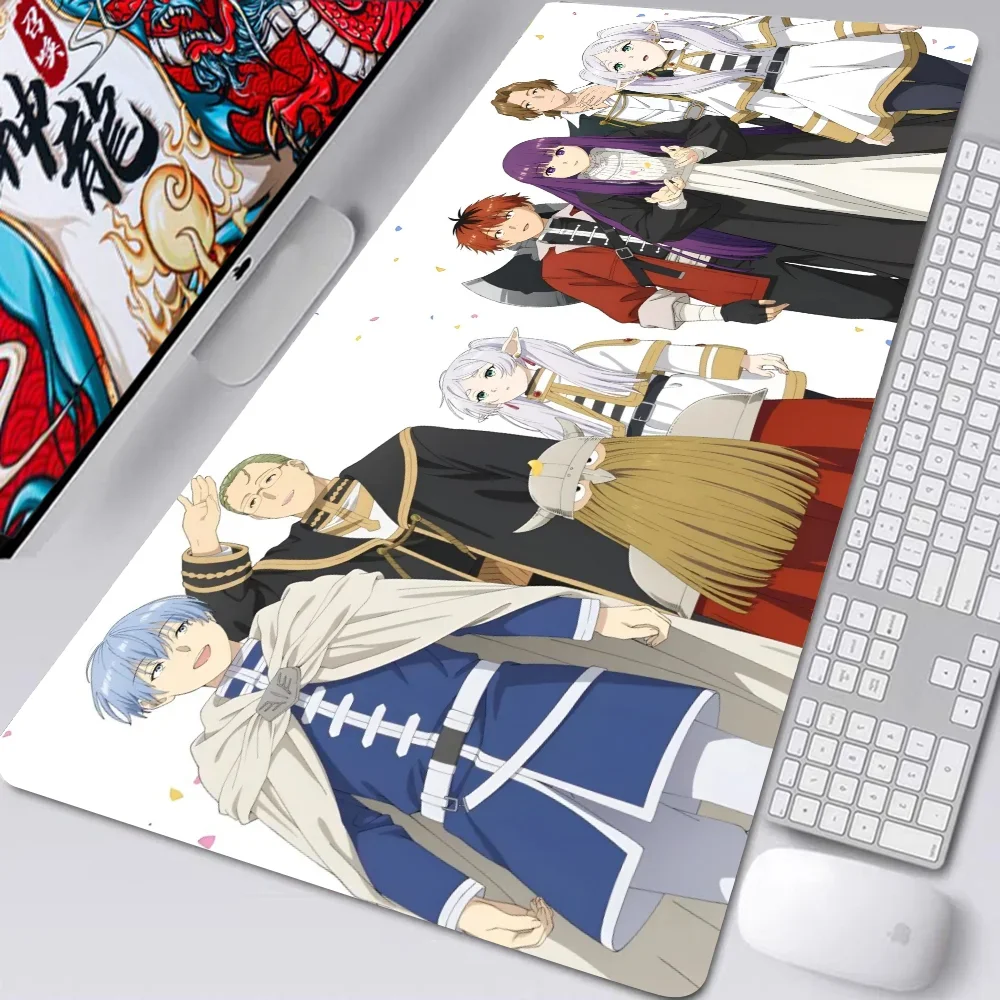 

1pc Frieren Beyond Journey's End Floor Mat Mouse Mat Desk Mat With Pad Gaming Accessories XXL Keyboard Pad Padding Mat