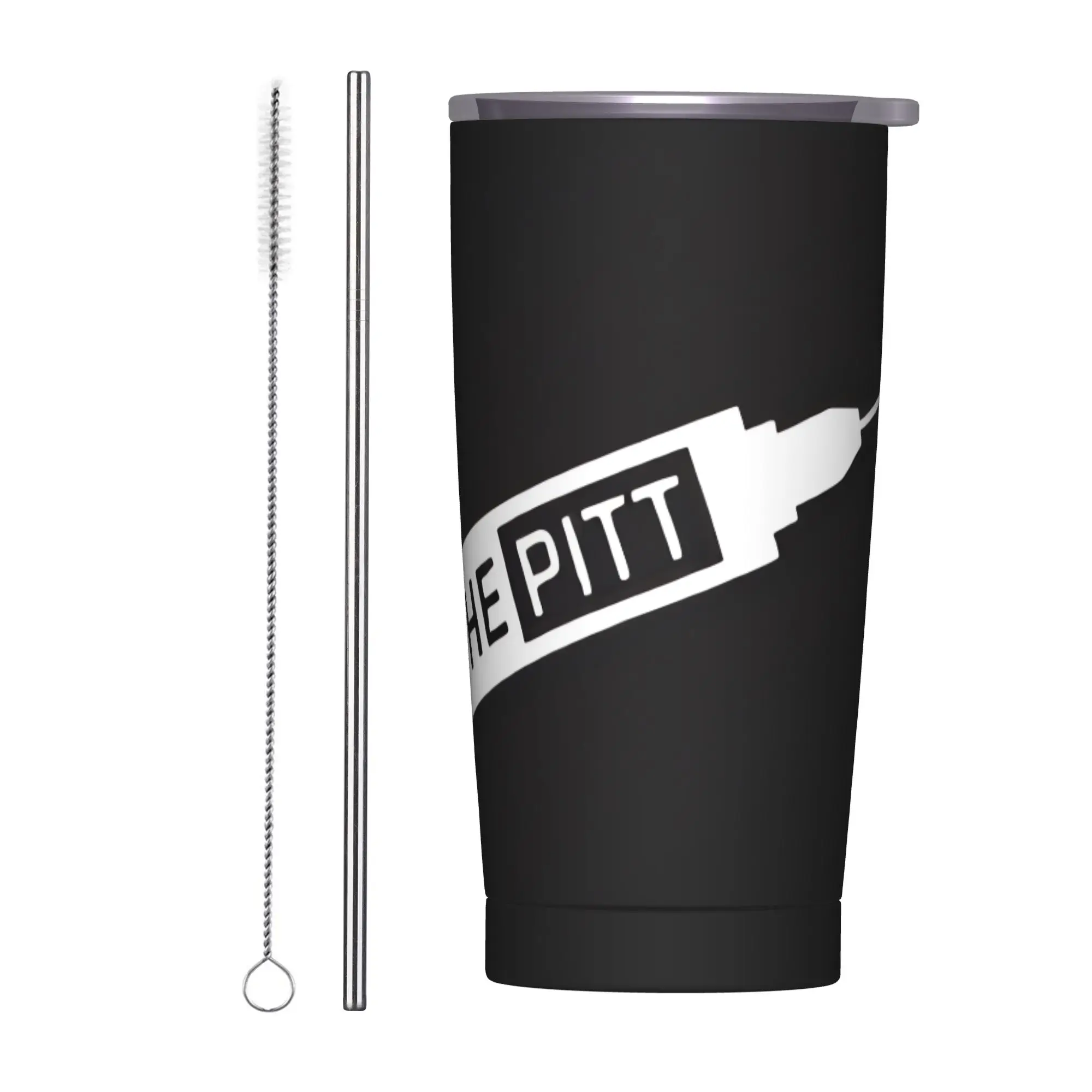 Pittsburgh Trauma Medical Center Stainless Steel Tumbler With Straws  Travel Thermal Cups Large Cold and Hot Car Mugs