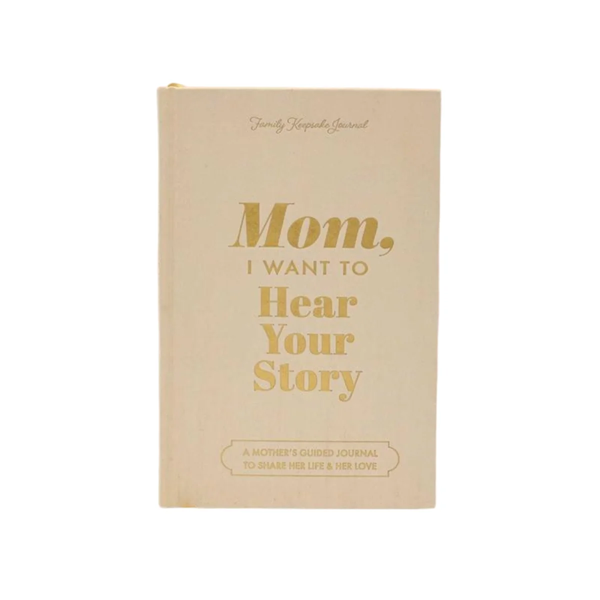 A77I Mom, I Want to Hear Your Story Leather Hardcover Ribbon Bookmark Mom Tell Me Your LifeStory Journal Memory