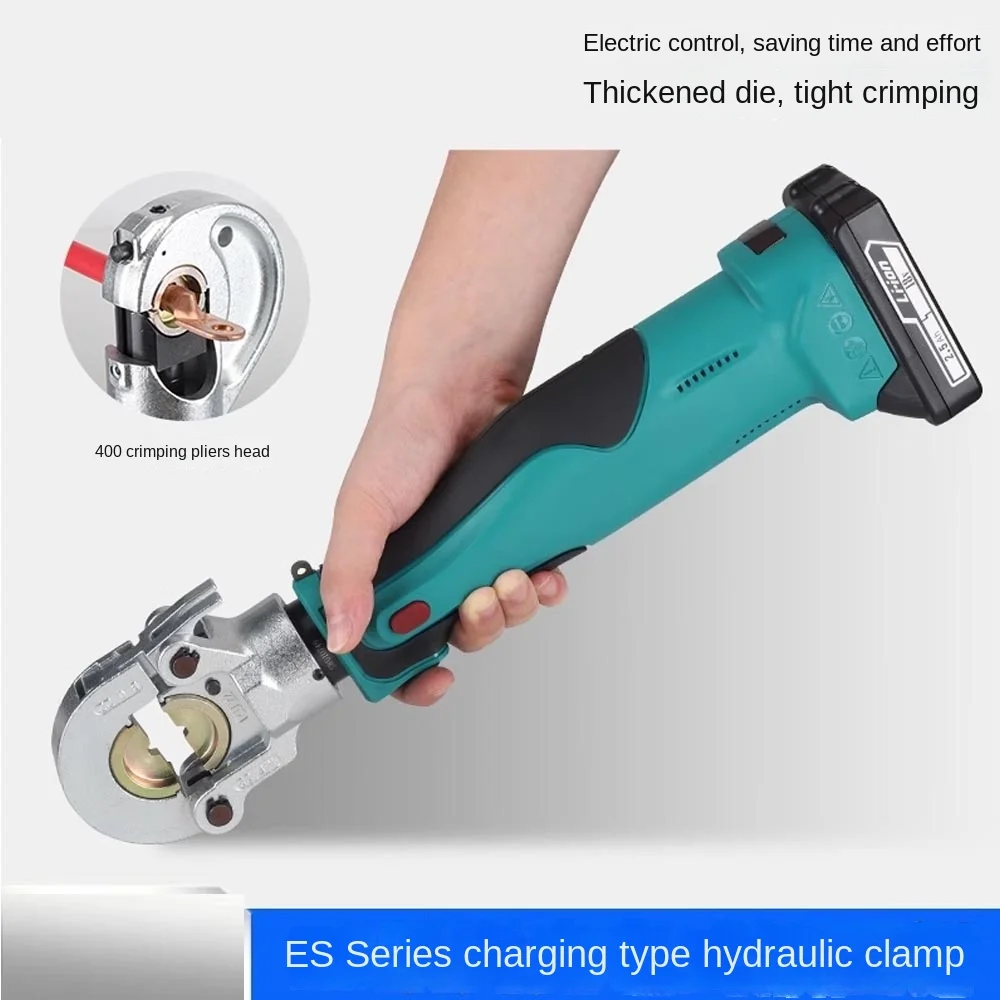 Alat Crimping bertenaga baterai Mini hidrolik, daya tinggi, tekan kabel baterai Li-ion, alat isi ulang rentang 10-300mm m²