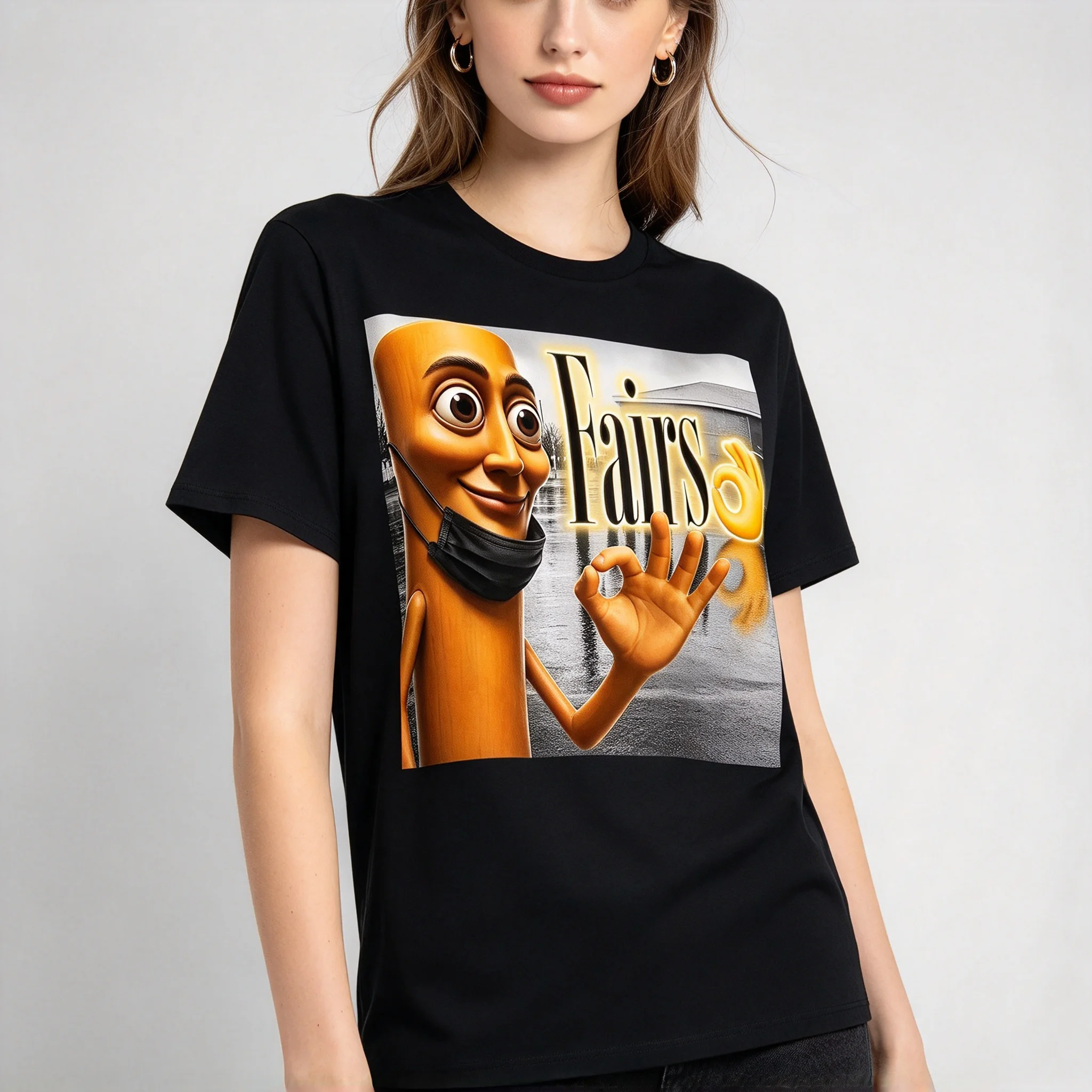 Men Women's Casual Graphic Tee Funny Triple T Tung Sahur Fairs Parody YBG Meme T-Shirt Short Sleeve Fashion Clothing