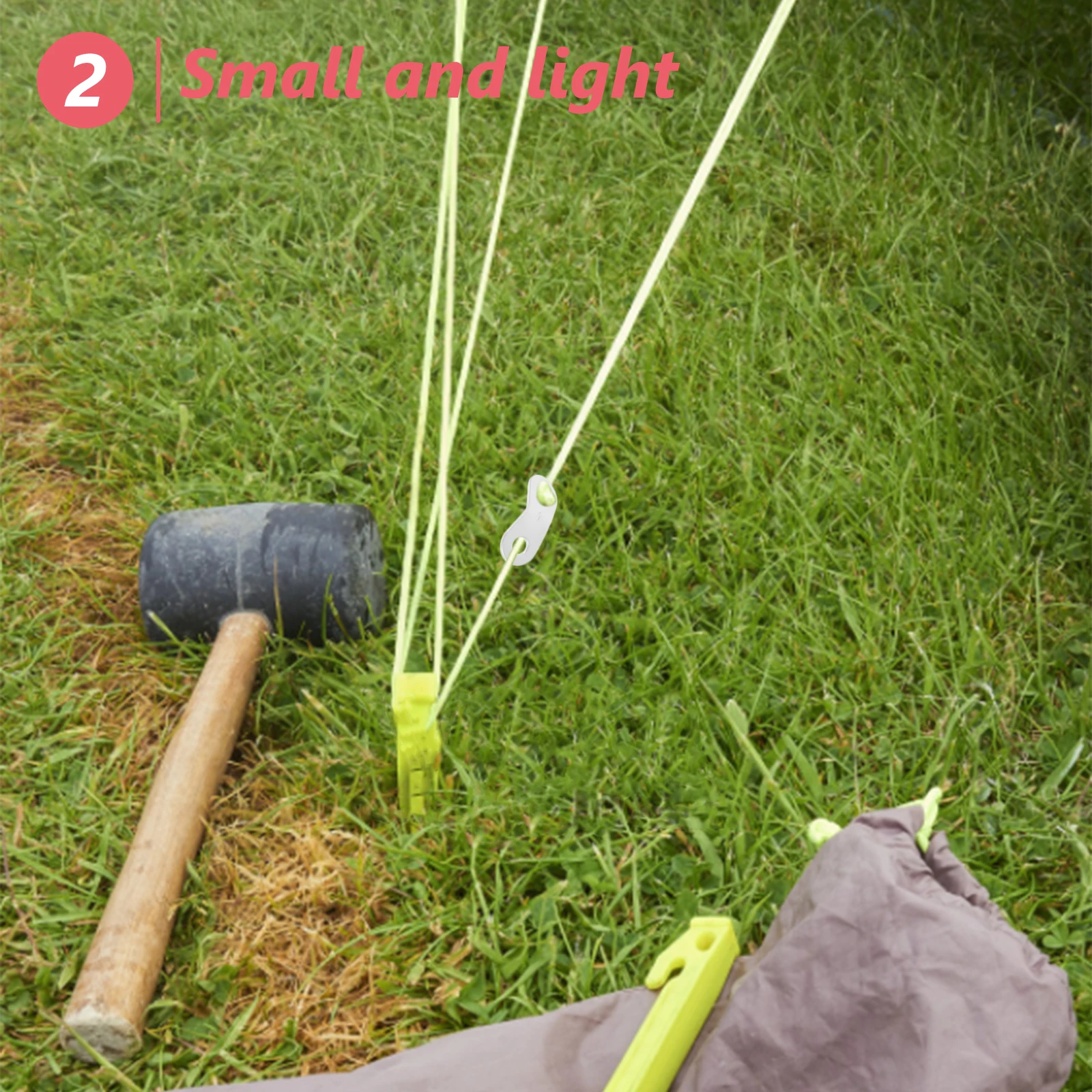 

20Pcs Tent Rope Tensioners Camping Adjustable Windproof Rope Buckles Anti-Slip Sturdy Outdoor Cord Fasteners Tent Cord Buckles