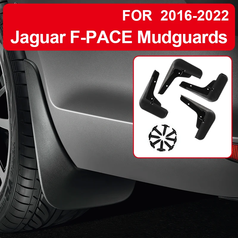 Soft Mud For Jaguar F-PACE E-PACE 2016-2022 Accessories TPE Mudguards Original Design Fender Anti-Snow Anti-Sand Guard Protector