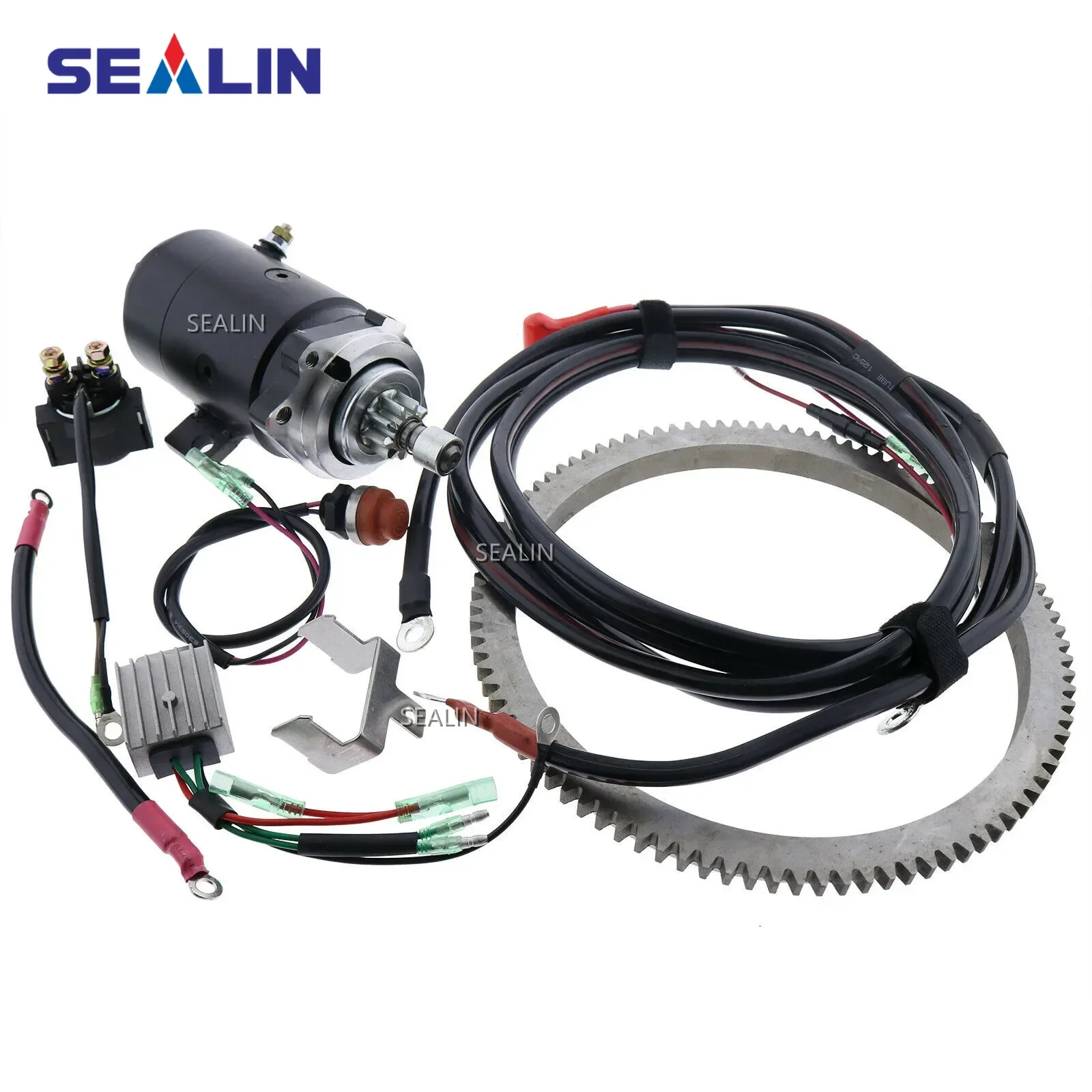 

Комплект электростартера маховика для подвесного двигателя Yamaha E48CMH 48HP Enduro 2-тактный PARSUN HIDEA PIONEER JIANHANG T48 M48 и БОЛЬШЕ