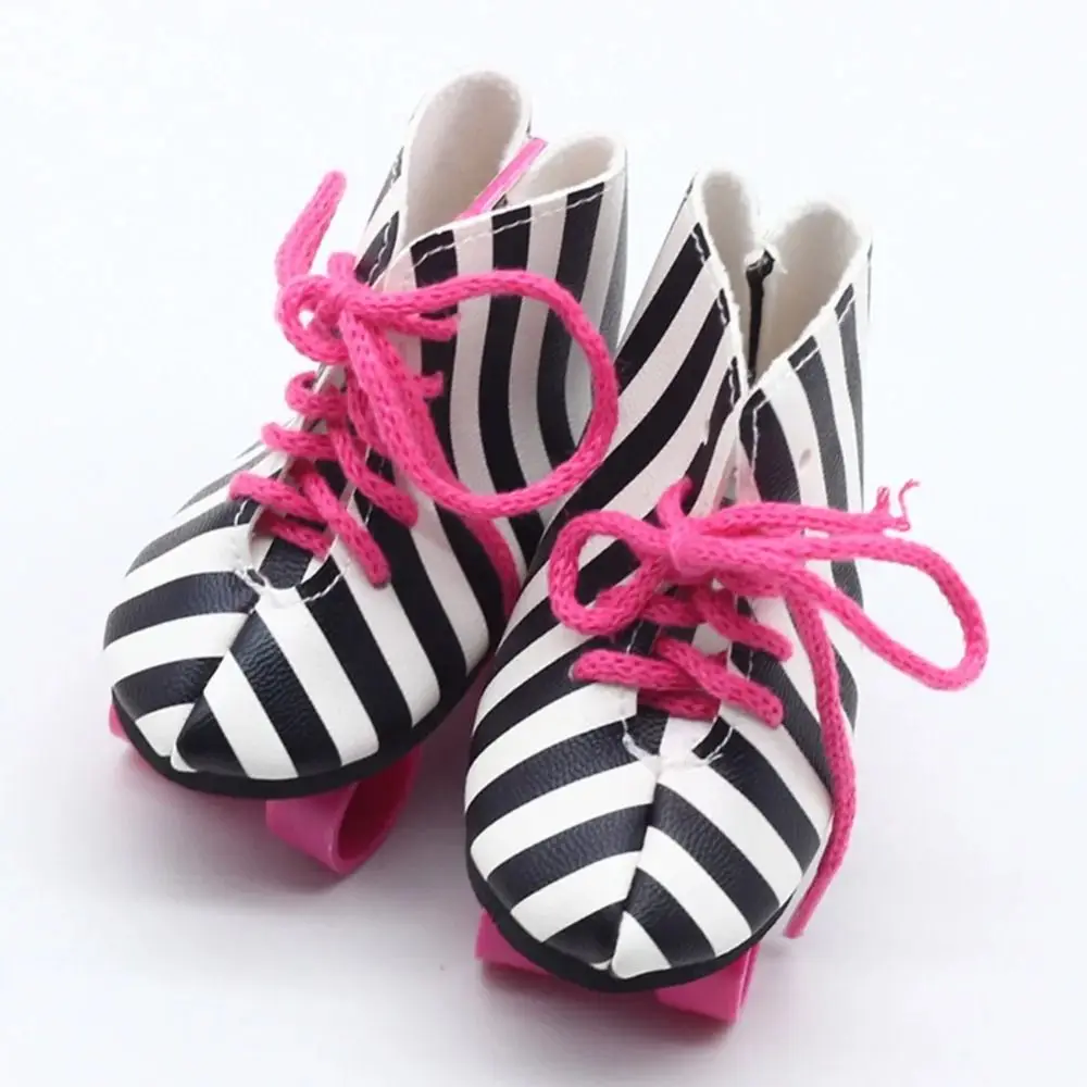 1 para brokatowych wrotek dla lalek Modne wrotki dla lalek Mini BJD Urocze buty dla lalek Kawaii RICE dla 18-calowych lalek amerykańskich