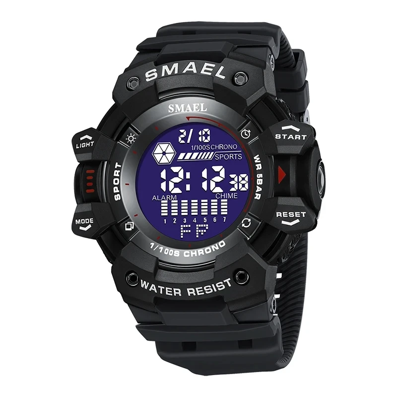 

Digital Watch SMAEL Military Wristwatches LED Stopwatch Alarm Clock Big Dial Male Clocks 8050 Fashion Sport Watches Waterproof