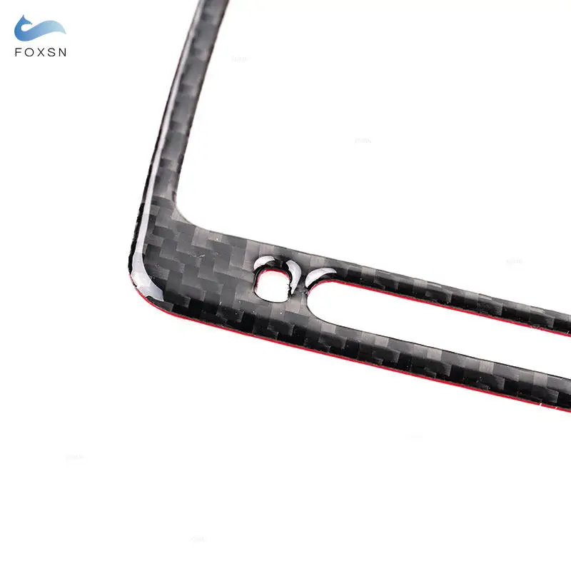 Car Interior Accessories Side Air Outlet Frame Trim Soft Carbon Fiber Stickers For VW Golf 5 MK5 R32 GTI Plus Variant 2004-2009 view 3