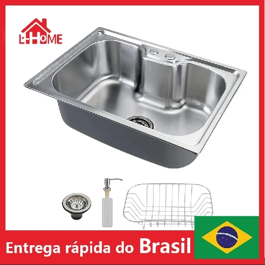 Aço inoxidável Sink Set, sua cozinha com esta cozinha Cuba Inspirado, 50x40x21cm, atualizar sua cozinha