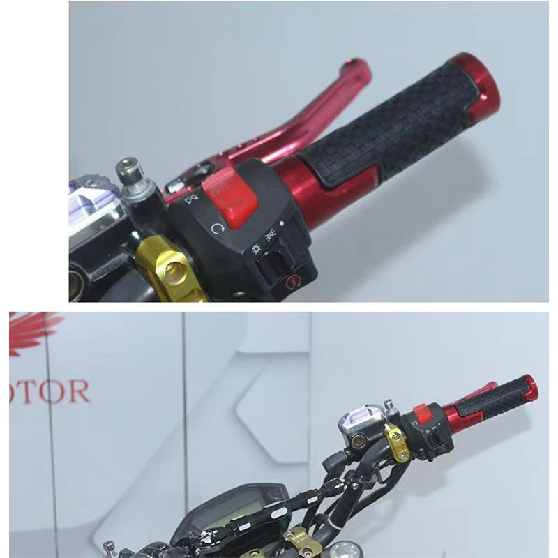 Universelle Motorrad-Lenkergriffe, Lenkerendkappen, Gegengewichtskappen, Schutz- und Dekorationszubehör – Detail 3