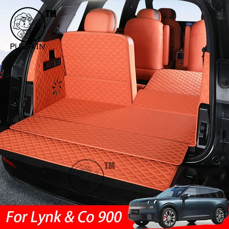 

For Lynk & Co 900 2025 2026 Car Boot Mat Rear Trunk Liner Cargo Leather Floor Carpet Tray Protector Accessories Mats