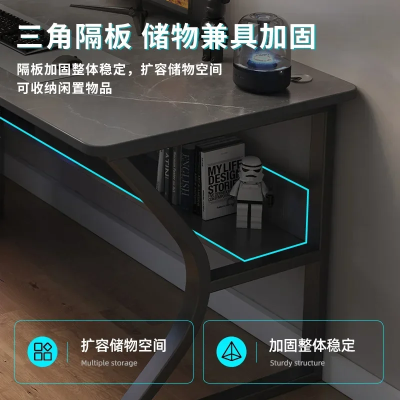 AOLIVIYA Computer Desk Desktop Home Bedroom Student Study Table Simple Storage Writing Table Internet Celebrity E-sports Table