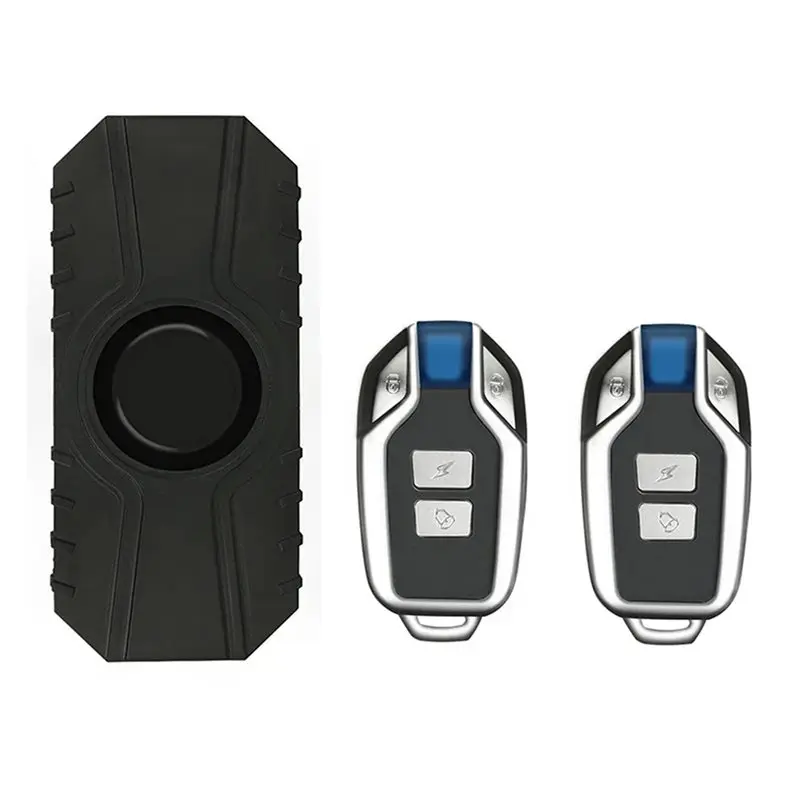 Waterproof USB Rechargeable Wireless Vibrate Alarm System With 2 Remote Control Units For Bicycles And Motorcycles