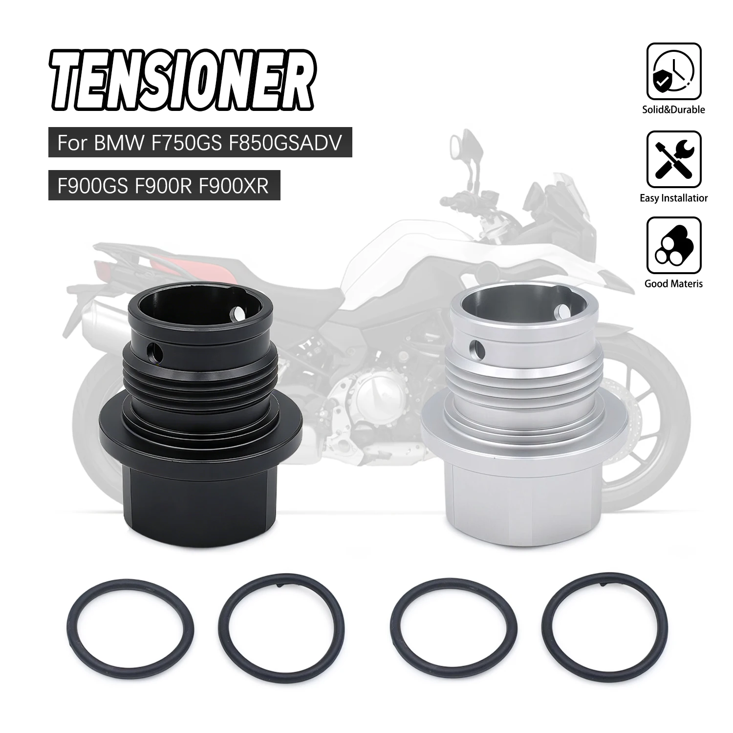 

Motorcycle For BMW F750GS F850GS ADV 2018- F900XR F900R 2020- Tensioner Improves Tooth Skipping Tensioner Upgrade Kit