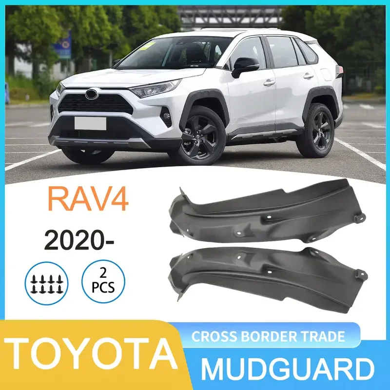 

2pcs Car Rear Wheel Anti-Splash Mud Flaps Lining Mudguards For Toyota Car Door Lining Mudguard Modification Mudguard