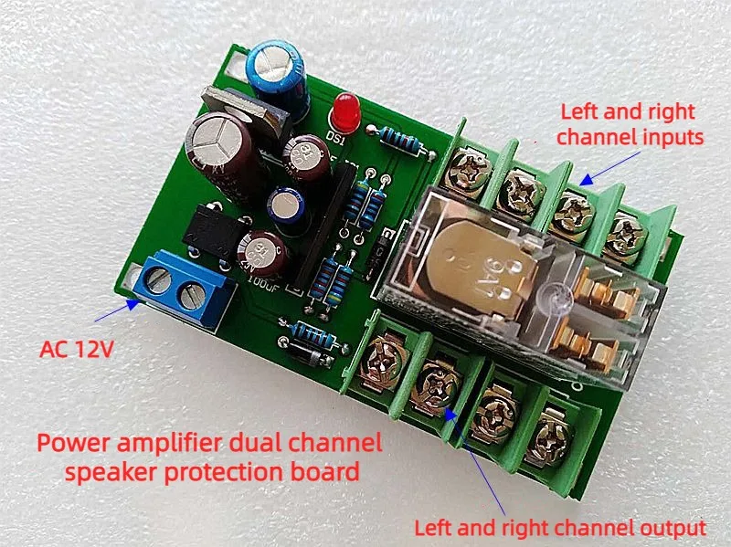 Power Amplifier Dual Channel Speaker Protection Finished Board