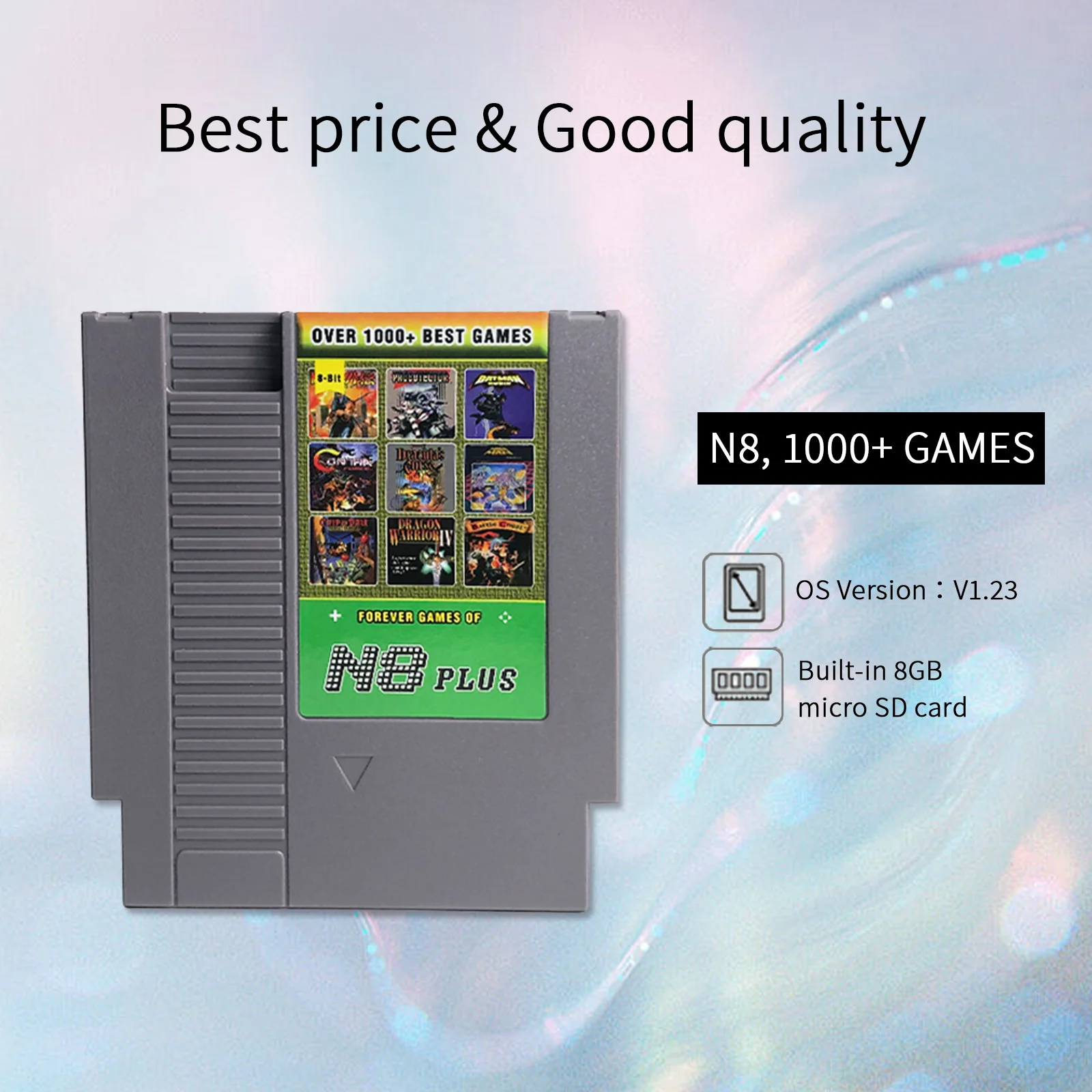 Everdrive N8 Plus OS-V1.23  Newest 1000 in 1 N8 Remix Genesis Cartridge Game Card For NES 8Bit Video Game Console Game Cartridge