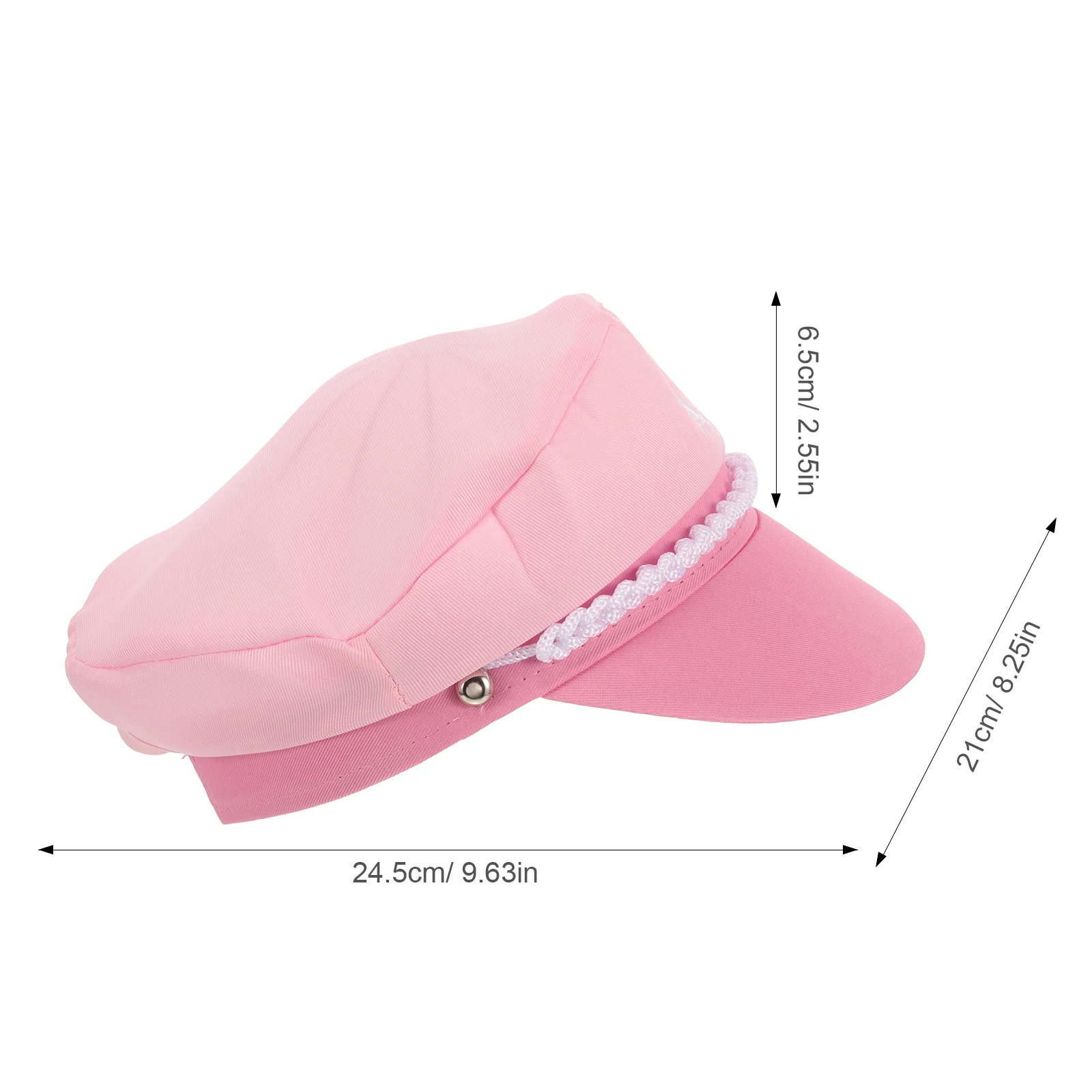 Chapeau de capitaine de marin rose marine 58cm, réglable, élégant, Design à la mode, chapeaux de vacances, accessoires, Costume de bateau