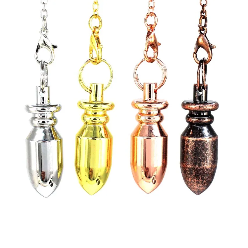 KFT Metal Copper Pendulums Pendant for Dowsing Divination Scrying Meditation Chi Balancing Body Healing Chakra Spiritual Pendulo