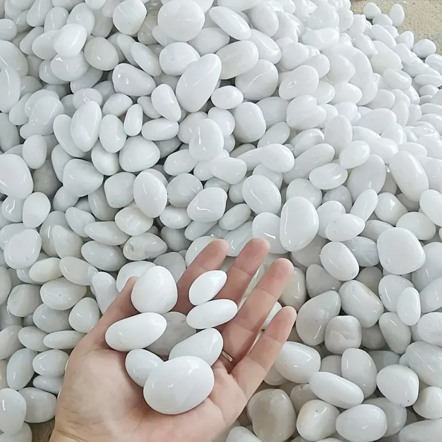400 جرام حصى طبيعية مصقولة عالية 2-3 سنتيمتر ديكور المناظر الطبيعية Peddles لخزان الأسماك أحواض السمك البستانية الأحجار الزخرفية #3