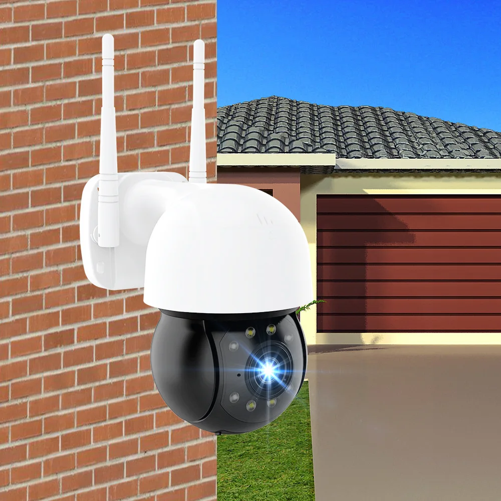 Tuya APP Controlled 2MP 1080P Full Color Wireless PTZ IP Dome Camera AI Humanoid Detection for Home Security And Baby Monit