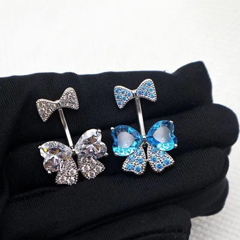 Spicy Girl Butterfly Belly Button Decoration Sexy Belly Button Buckle Belly Button Ring Earrings Body Piercing Jewelry