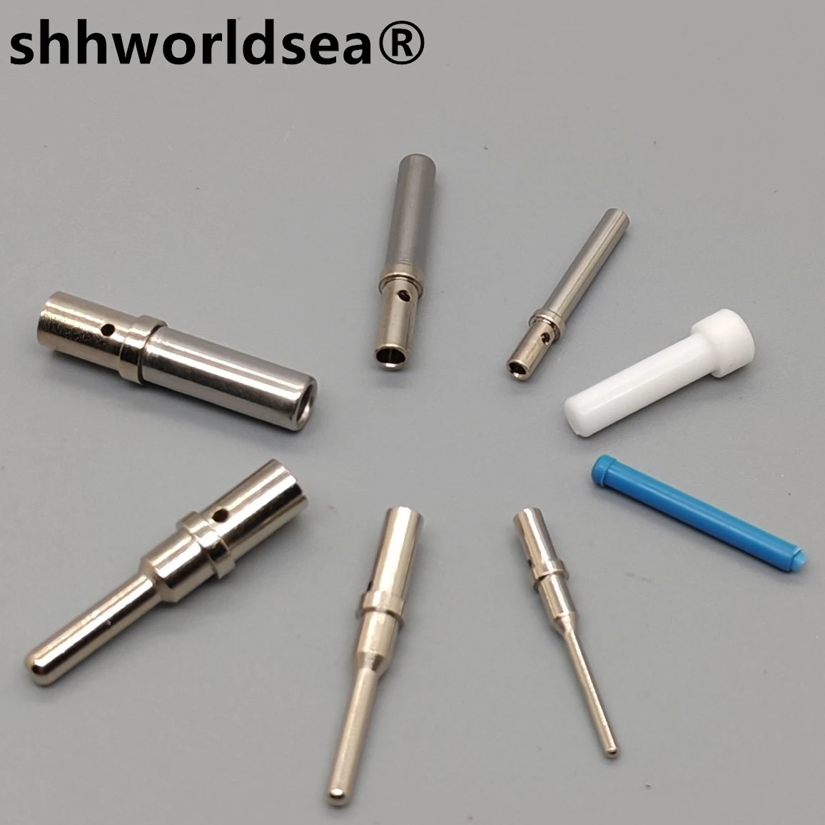 

shhworldsea DT DTM DTP Series Pin Contact 0462-201-16141 0460-202-16141 Stainless Steel 16-20AWG Crimp Solid Terminal