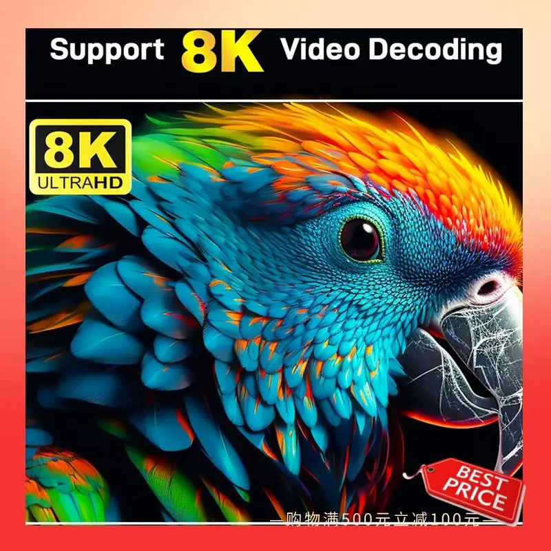 

ABNR TV98 RK3528 Smart TV Box Android 13 8K HD 2,4G и 5G Wi-Fi Медиаплеер Мини-приставка