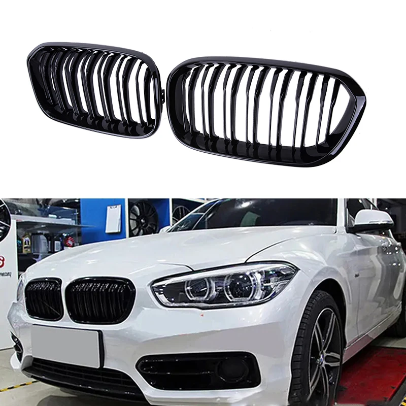 

For BMW F20 F21 120i 118i 116i 116d M135i M140i Car Front Bumper Grilles Kidney Racing Grill Auto Grille 2015-2017 Accessories