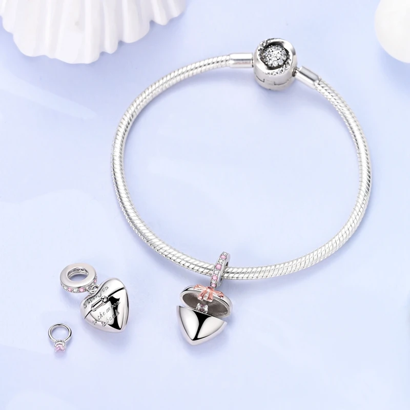 Charms 925 Sterling Silver Infinite Love Pendant For 3mm Bracelet DIY Women Valentine's Day Jewelry Gift