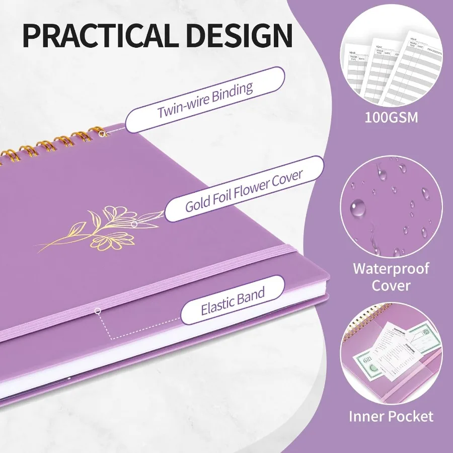 Книга бухгалтерского учета для малого бизнеса, бухгалтерского учета, личного использования, тетрадь для отслеживания расходов для семейного бюджета, запись книг
