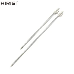 Hirisi 55-100cm Extending Stainless Steel Fishing Bankstick Adjustable Carp Fishing Bank Stick Fishing Rod Pod Rest