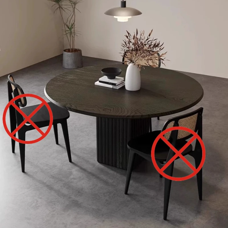 

Nordic Round Dining Table French Medieval Creative Eating Table Household Living Room Home Furniture Tavolo Da Pranzo XY40CZ