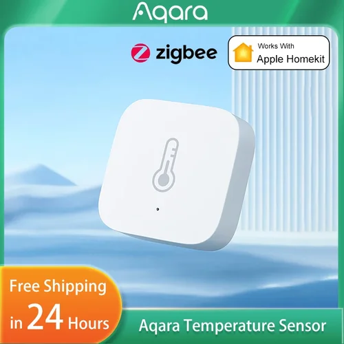 Imagen 1 del producto Sensor de Temperatura Aqara Zigbee, Sensor Inteligente de Calidad del Aire, Presión, Temperatura y Humedad, Compatible con el Hogar Inteligente Matter y la Aplicación Apple Homekit