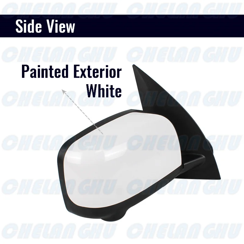 For Nissan X-Trail T31 2008 2009 2010 2011 2012 2013 Right Side 9 Pins White Paintable Power Adjust Mirror Assembly With Camera