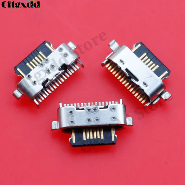 Cltgxdd 2/5/10/20szt Złącze portu ładowania USB typu C do Motorola Moto G30 XT2129 XT2041 E8 G7 G8 Power XT1955 Wtyczka tylna