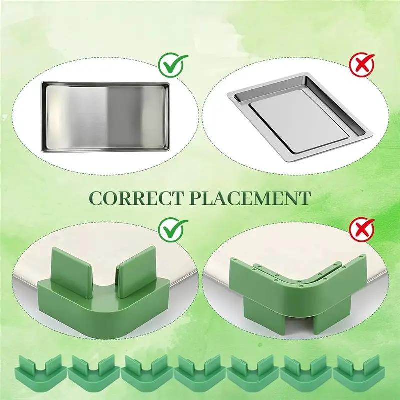 ABYN-Tray Stackers Stack Up To 5 Trays Space Saving Tray Organizer