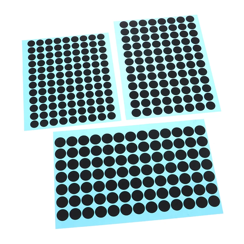 Kit de reparación de teclado con almohadillas de goma conductoras negras, diámetro 1,5/2/3,5/7/8/9MM, botones de goma conductora para Control remoto IR