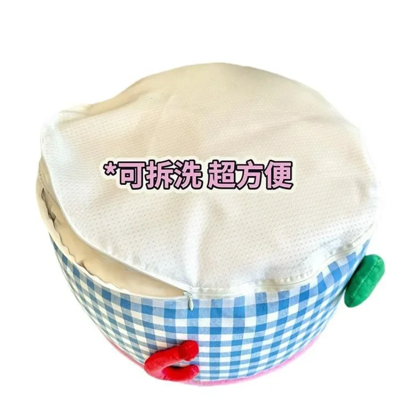 Removable Washable EPP Foam Ottoman Living Room Tatami Futon Footstool Shoe Changing Bench Low Seating Pouf