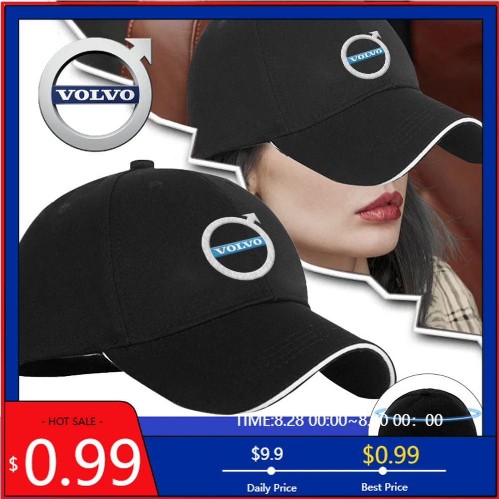 

2026 Бейсбольная кепка с держателями для чашек на открытом воздухе, летняя мужская и женская спортивная шапка для Volvo Rdesign T6 AWD C30 C70 S40 S60 S70 S90 V40 V50 V
