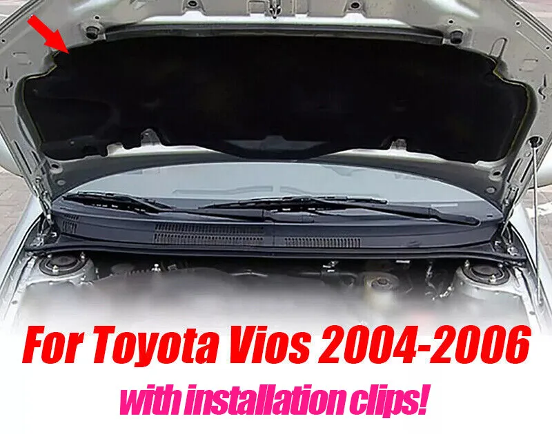 

Engine Mat Hood Insulation Pad Heat Shield For Toyota Vios 2004-2006