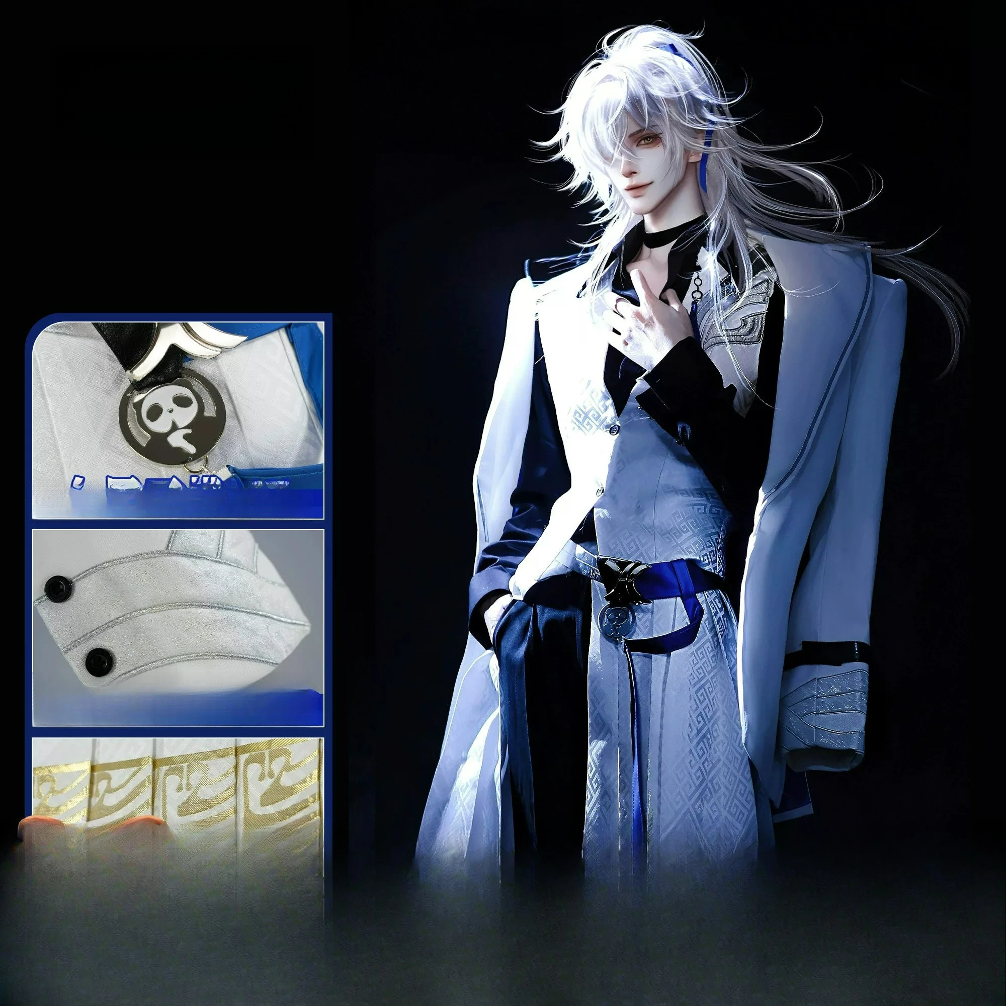 

Honkai: Star Rail Jingyuan Tea Hundred Road Linkage Coplay Clothing Halloween Uniform Carnival Party Play Role Clothes