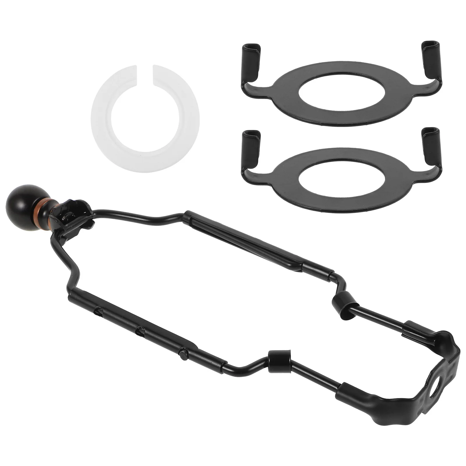 

1 комплект, 1 комплект, кронштейн для держателя арфы для настольных ламп, металлический ремонтный комплект, регулируемый комплект арфы для лампы, запасные части для лампы Diy