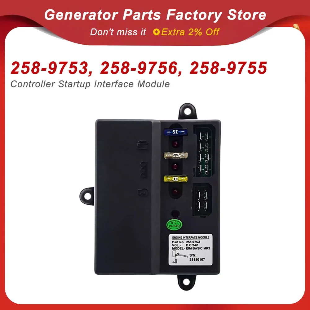 IM258-9754 Generator Set Controller Genset Control Module Compatible with 258-9753 258-9755 258-9756 Start Interface Modules