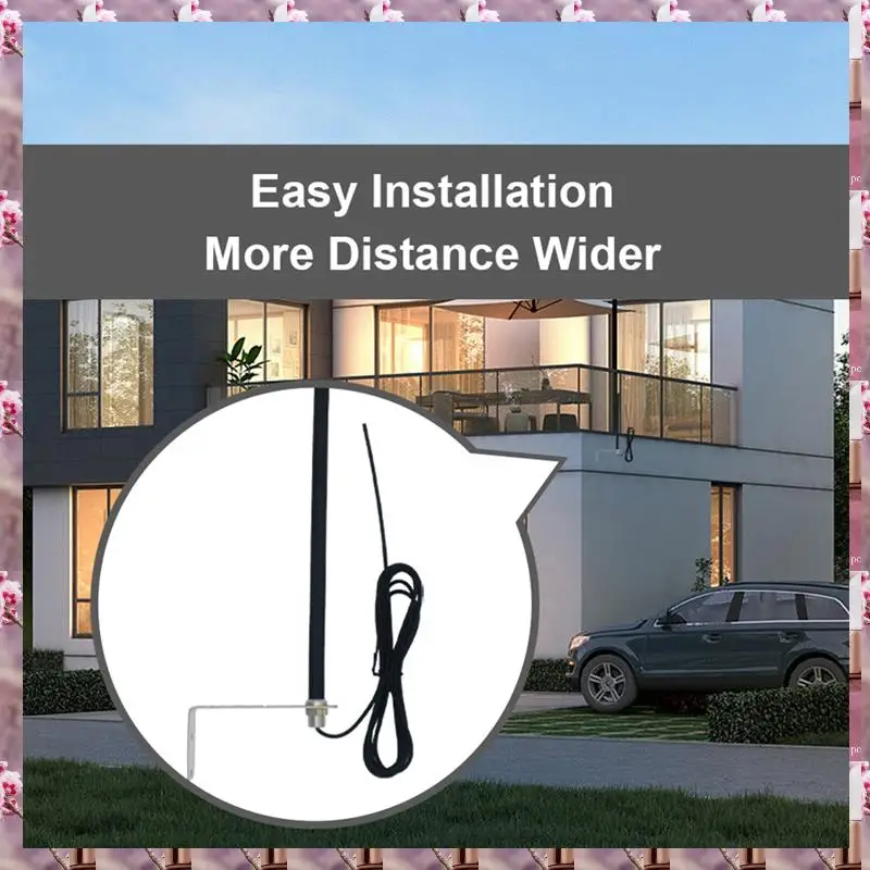 2025 Universal 433Mhz Cable Antenna For Gate Garage Radio Signal Booster Repeater Outdoor Waterproof Gate Control Antenn,Univers