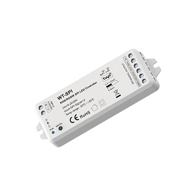 5-24VDC Tuya SPI LED Controller RF Remote Alexa Google Assistance for WS2811 WS2812B WS2815 RGB SK6812 WS2814 RGBW LED Lights