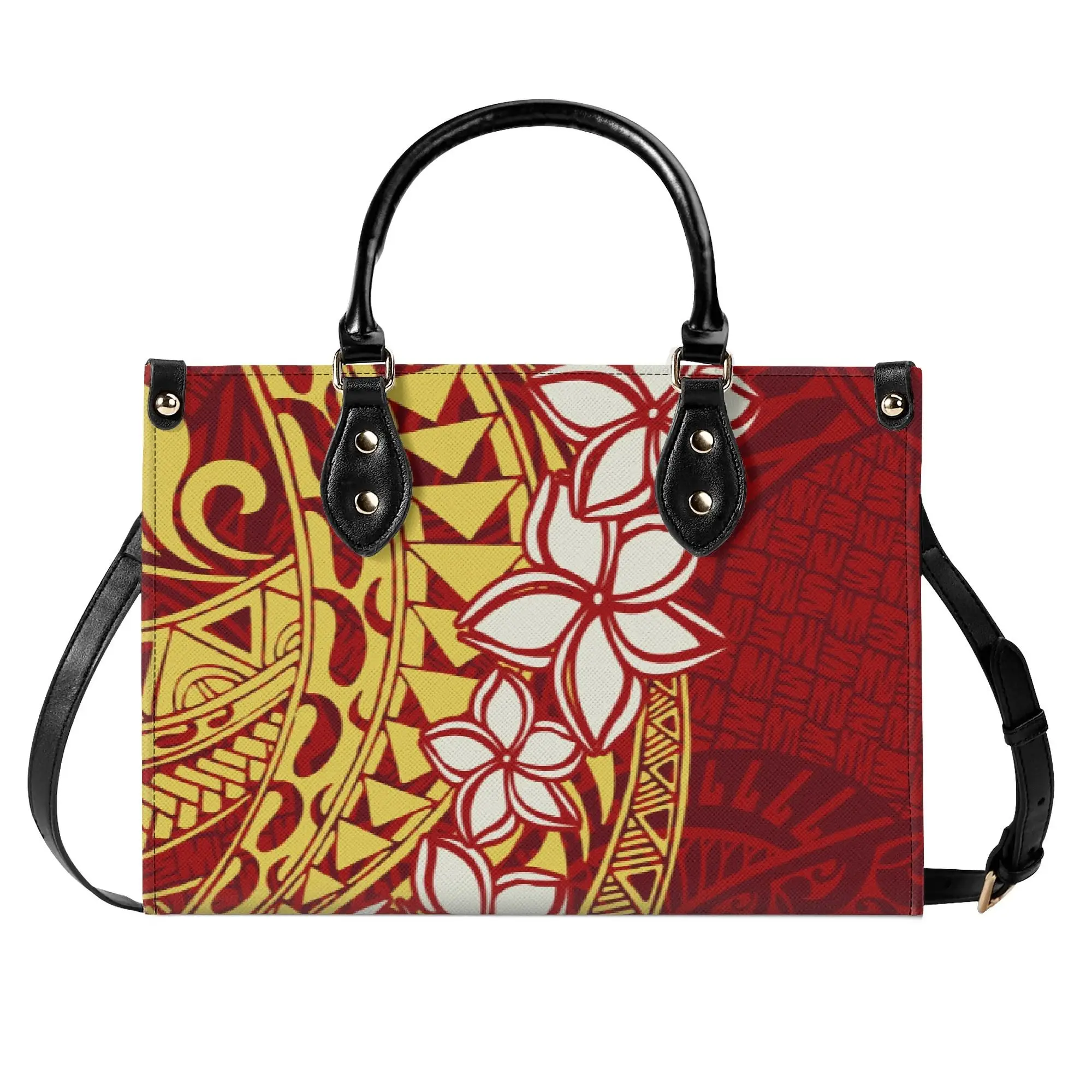

Zipper Handbag Printed Luxury Polynesian Tribe Custom Printed Pattern Classic Ladies Women'S Sophisticated Design Luxury Storage