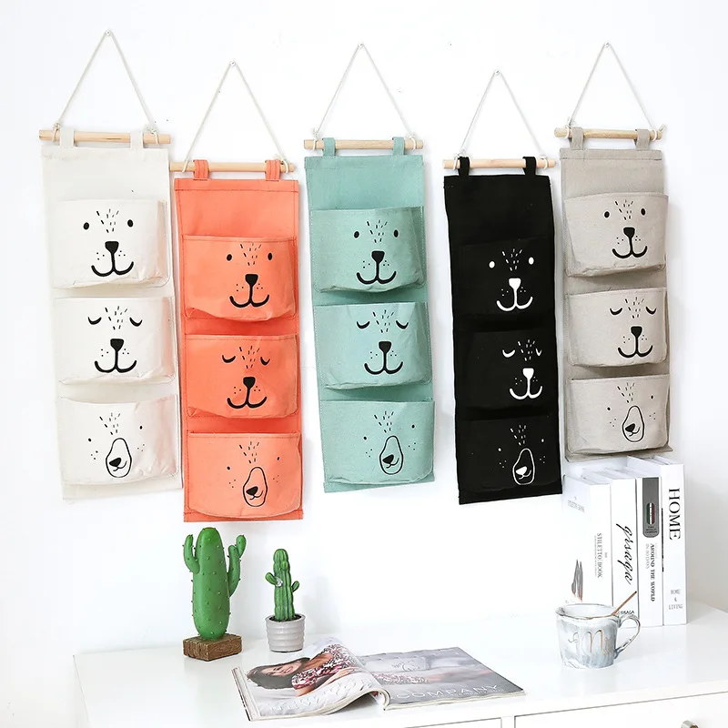 Wall Hanging Bathroom Bath Toy Bags Organizer Linen Closet Children Pouch for Baby Bath Toys Books Cosmetic Sundries