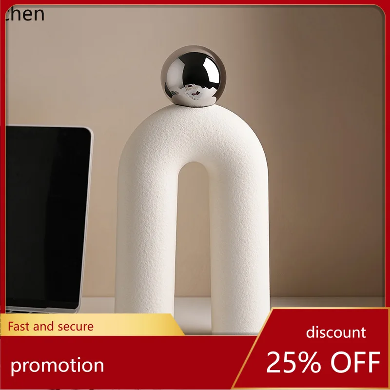

YFY Vintage Abstract Art Unique Niche Arch Ball Ornament Soft Decor Home Decoration Wine Cabinet Decoration