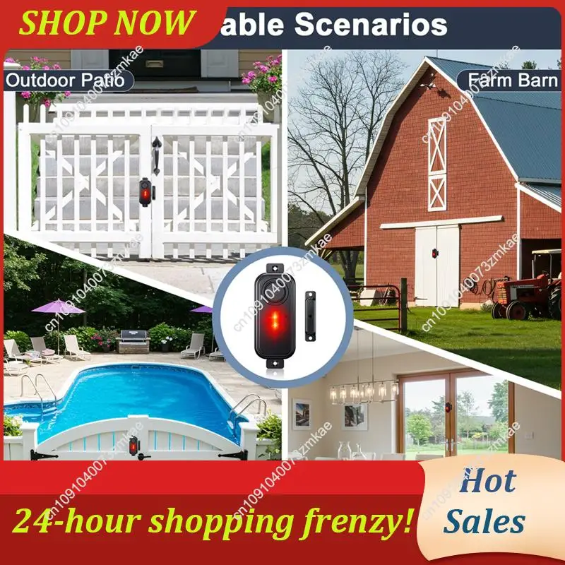 

Daily Sale Burglar Protection With Wireless Magnetic Sensor Alarm For Doors And Windows, Waterproof Outdoor Home Security